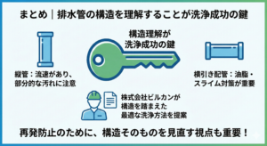 排水管の構造で洗浄方法は変わる？縦管・横引き配管の違いと注意点を解説_05