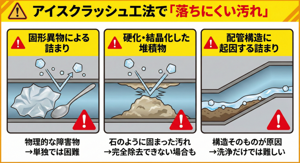 アイスクラッシュ工法で落ちる汚れとは?落ちにくい汚れも含めて解説 _アイキャッチ